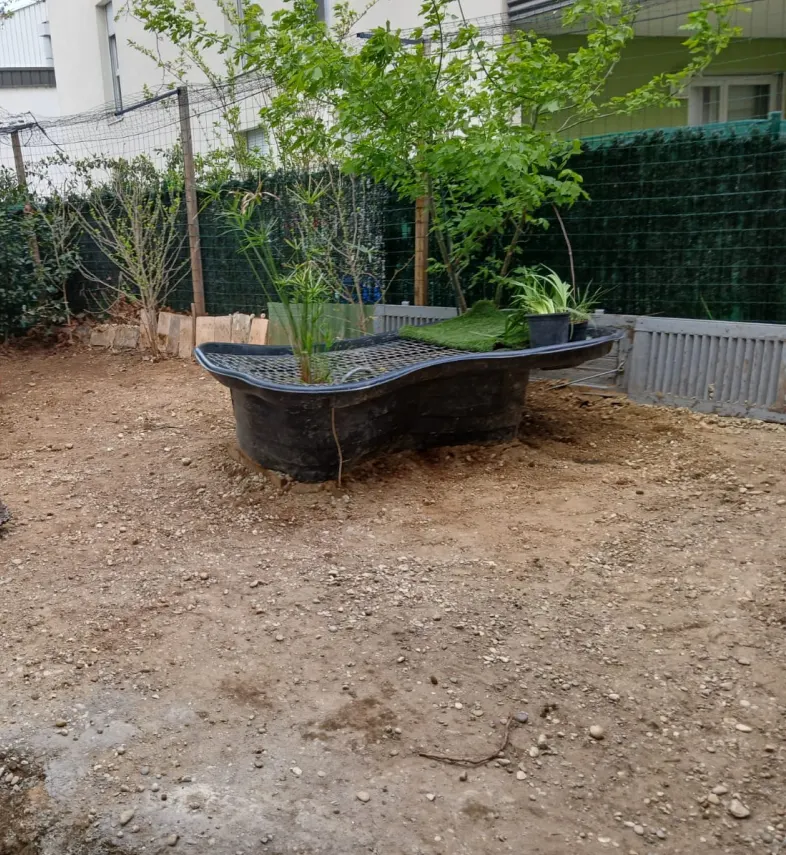 Évacuation de terre et de gravats dans un jardin à Villeurbanne – photo 1